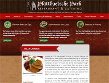 Tablet Screenshot of parkrestaurant.com